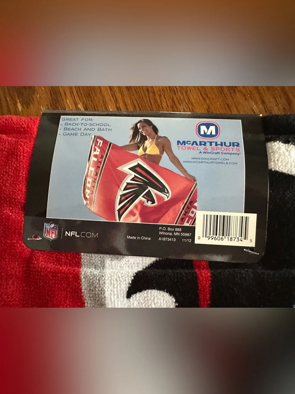 NFL Atlanta Falcons beach towel